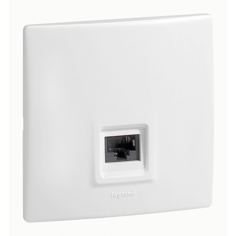Legrand 091313 - Prise RJ45 catégorie 6 FTP Neptune - finition blanche