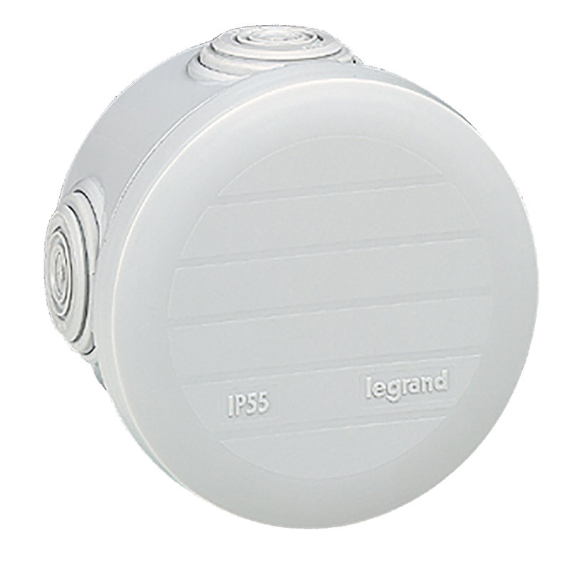 Legrand 092002 - Boîte de dérivation ronde Plexo Ø70mm hauteur 45mm - gris RAL7035