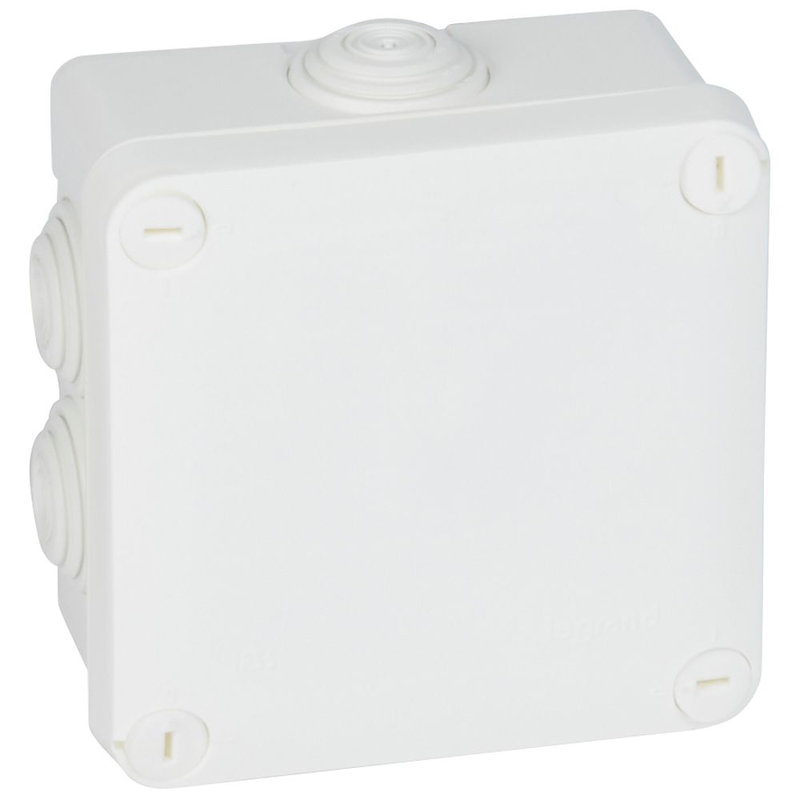 Legrand 092023 - Boîte de dérivation carrée Plexo dimensions 105x105x55mm - blanc RAL9010