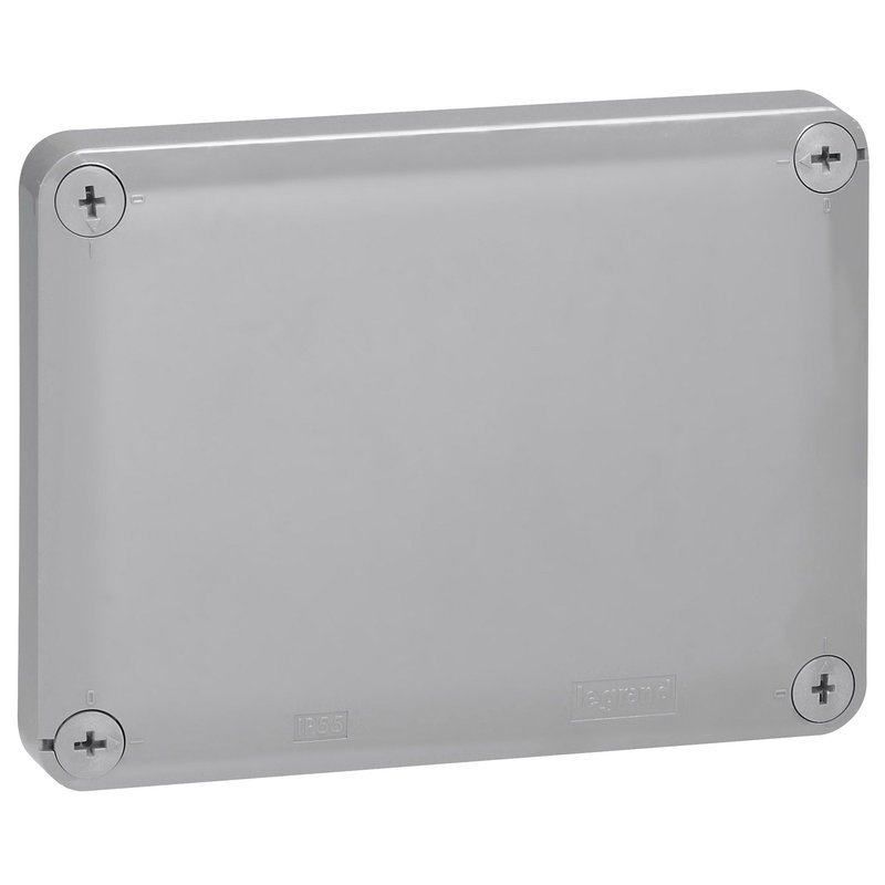 Legrand 092045 - Boîte de dérivation rectangulaire Plexo 155x110x74mm - RAL7037 et RAL3000