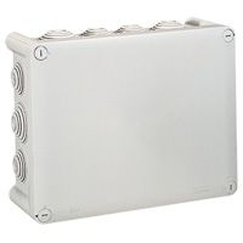 Legrand 094526 - Boîte de dérivation rectangulaire - 220x170x86 mm - fermeture 1/4 de tour - gris