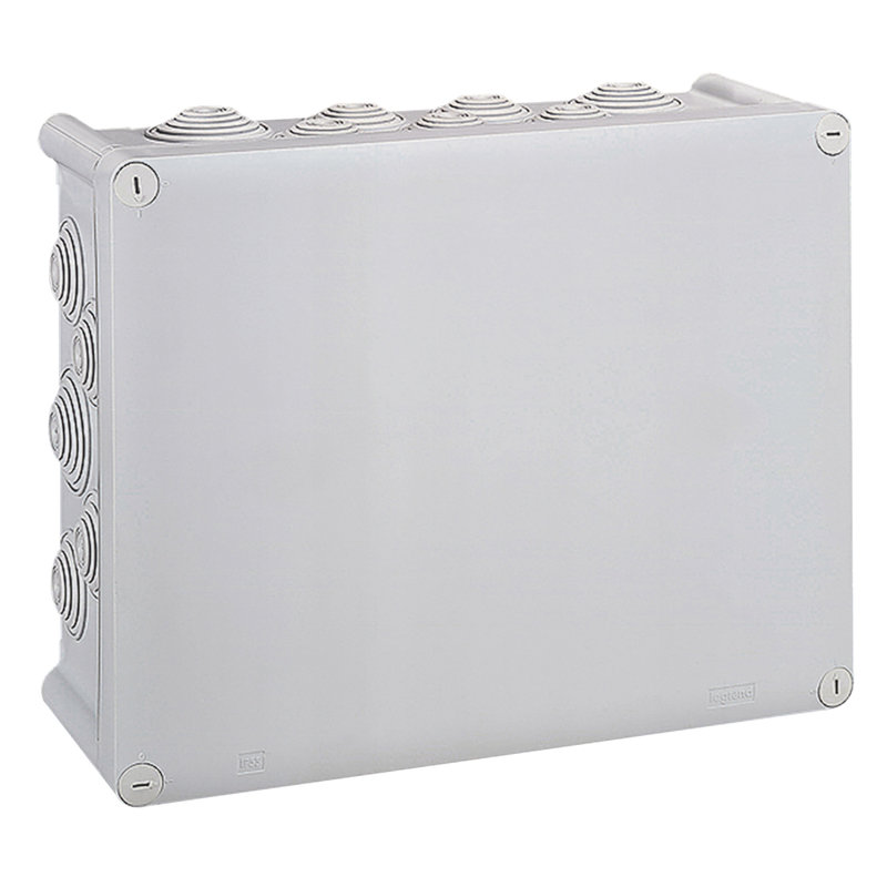 Legrand 092092 - Boîte de dérivation rectangulaire Plexo dimensions 360x270x124mm - gris RAL7035