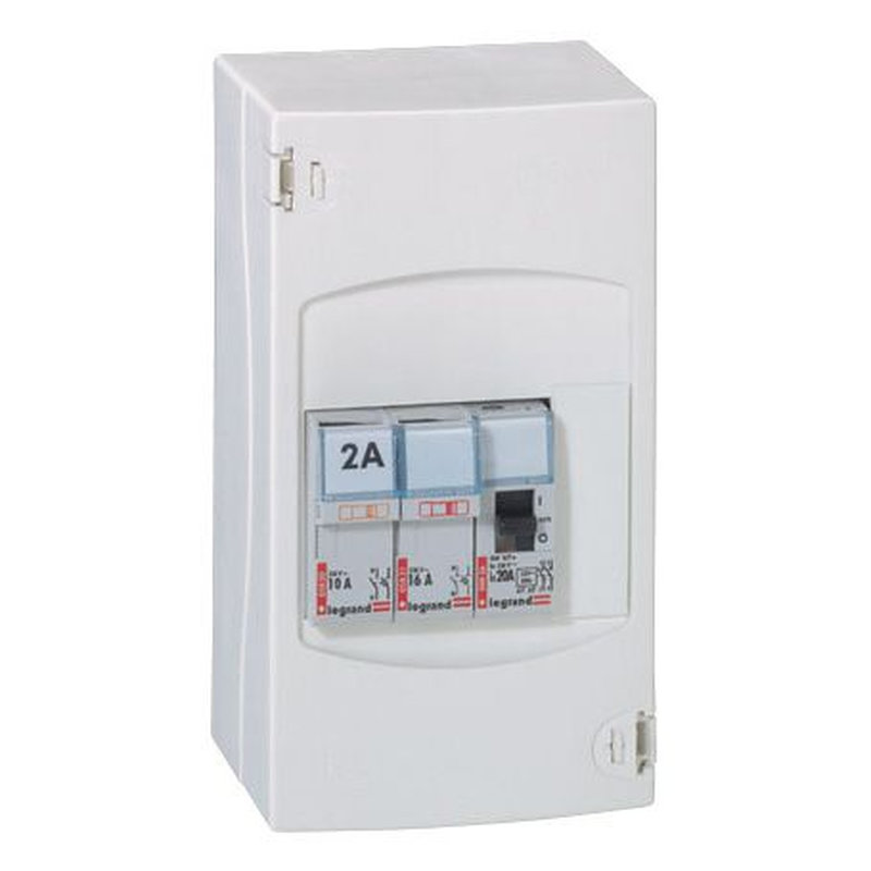 Legrand 092727 - Tableau de commande automatique de chauffe-eau - 2 disjoncteurs + 1 contacteur
