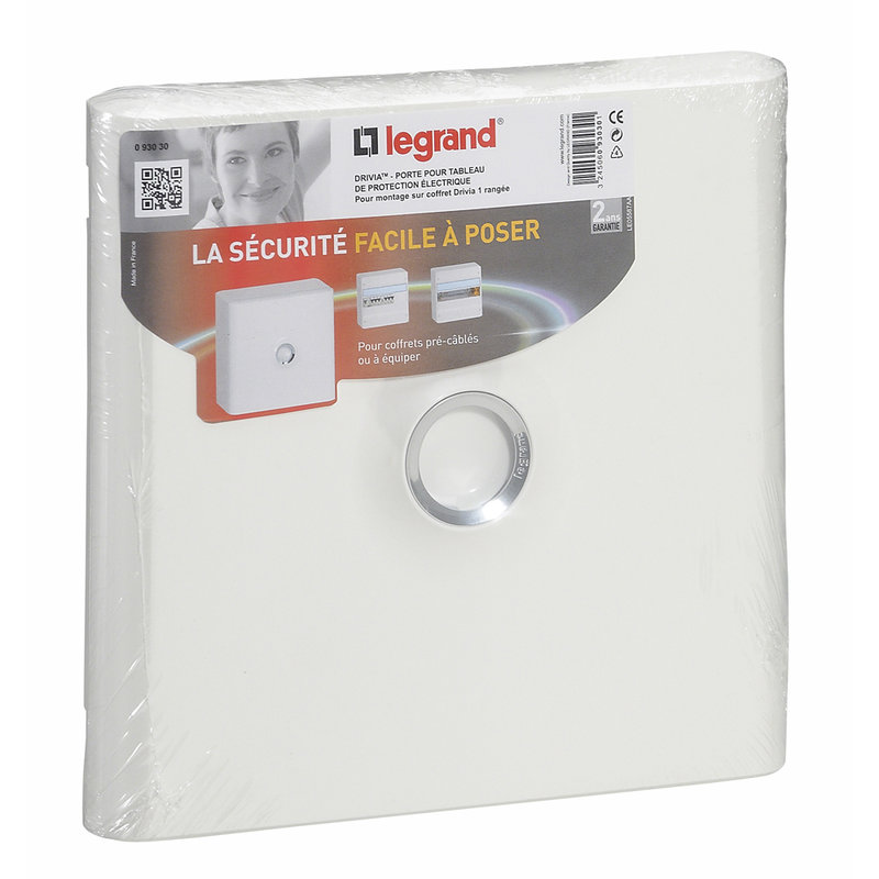 Legrand 093030 - Porte pour coffret DRIVIA 1 rangée 13 modules - blanche