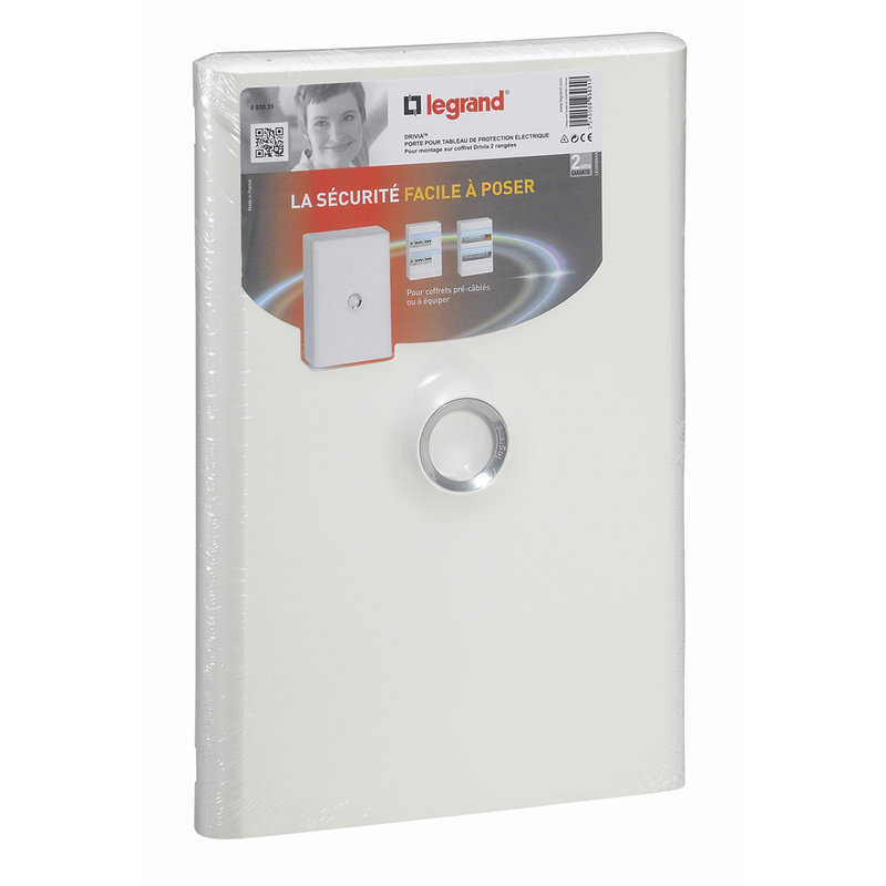 Legrand 093031 - Porte pour coffret DRIVIA 2 rangées 13 modules - blanche