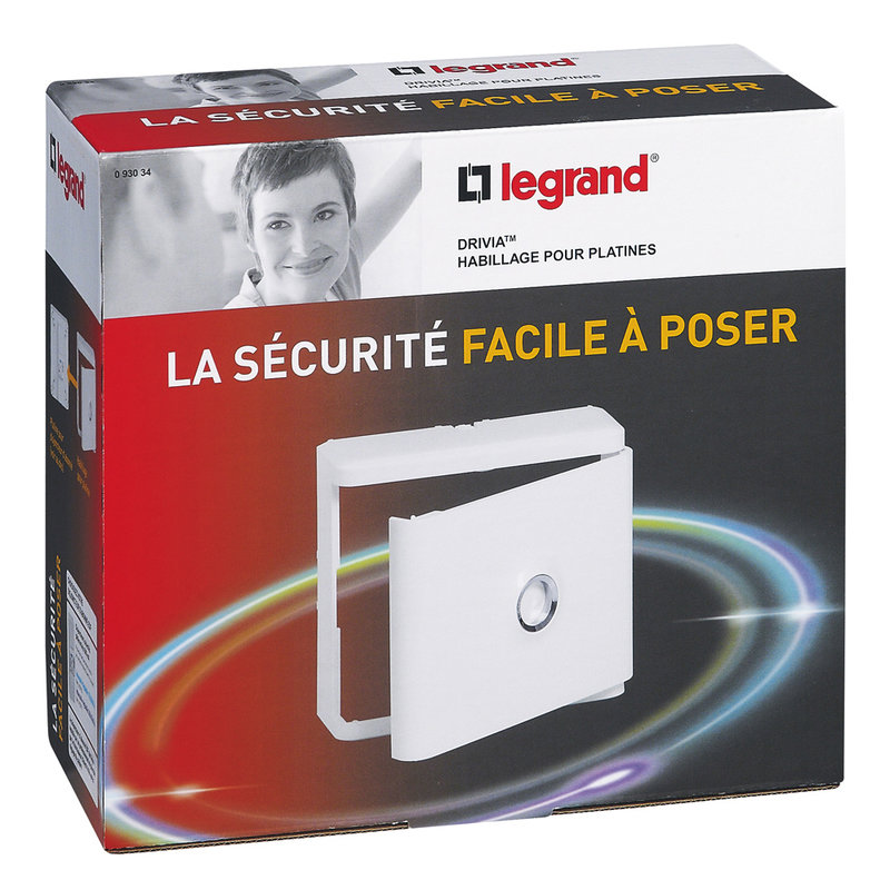 Legrand 093034 - Porte pour platine disjoncteur d'abonné - blanc