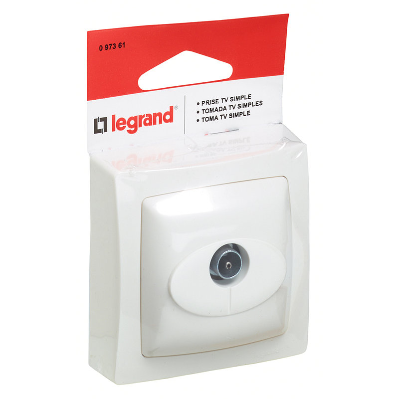 Legrand 097361 - Prise TV simple Appareillage Saillie - Blanc