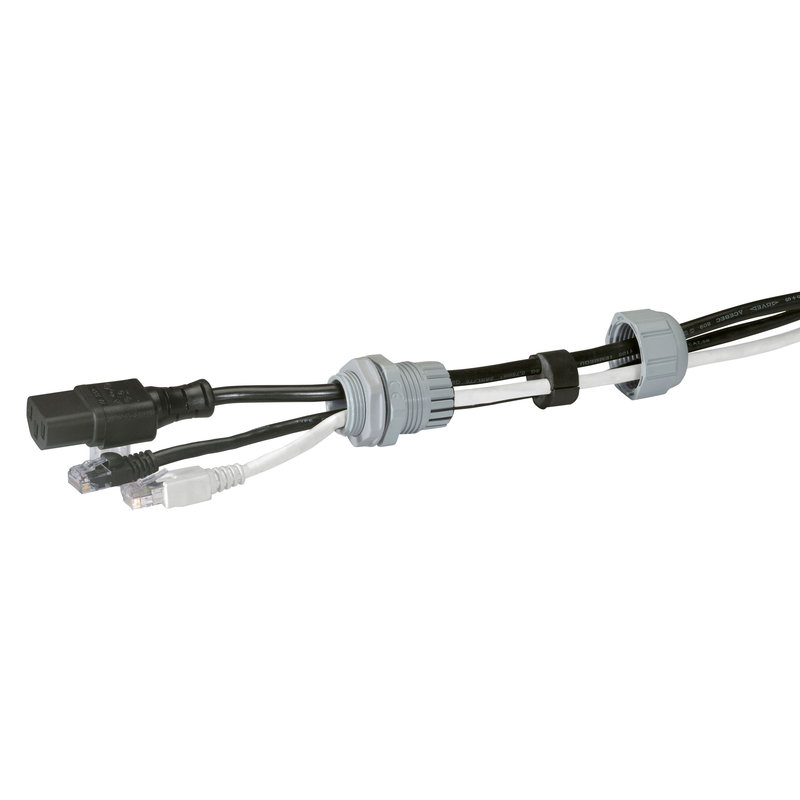 Legrand 098049 - Presse-étoupe à entrées multiples plastique IP66 ISO25 RAL7001