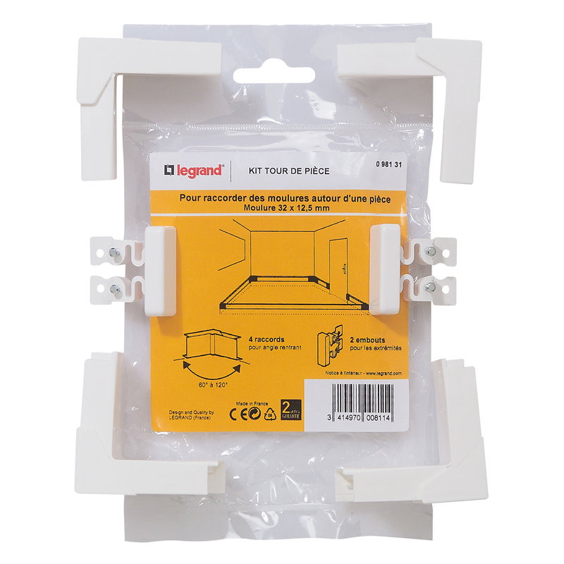 Legrand 098131 - Kit tour de pièce - pour moulure 32x12,5mm