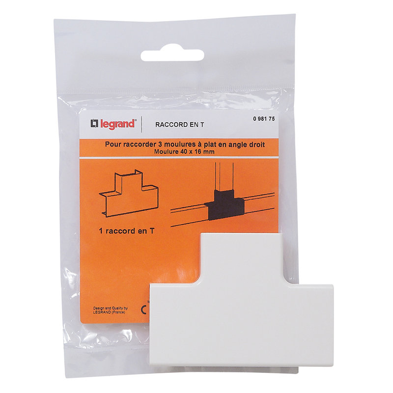 Legrand 098175 - Raccord en T - pour moulure section 40x16mm