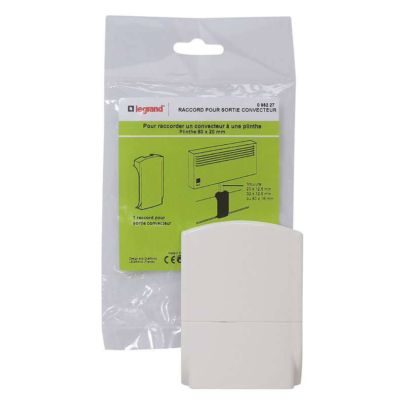 Legrand 098227 - Raccord pour sortie convecteur - pour plinthe 80x20mm