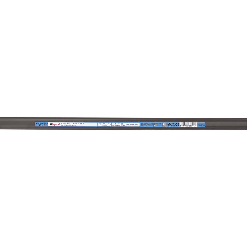 Legrand 098235 - Cache-câbles section 20x10mm - finition marron