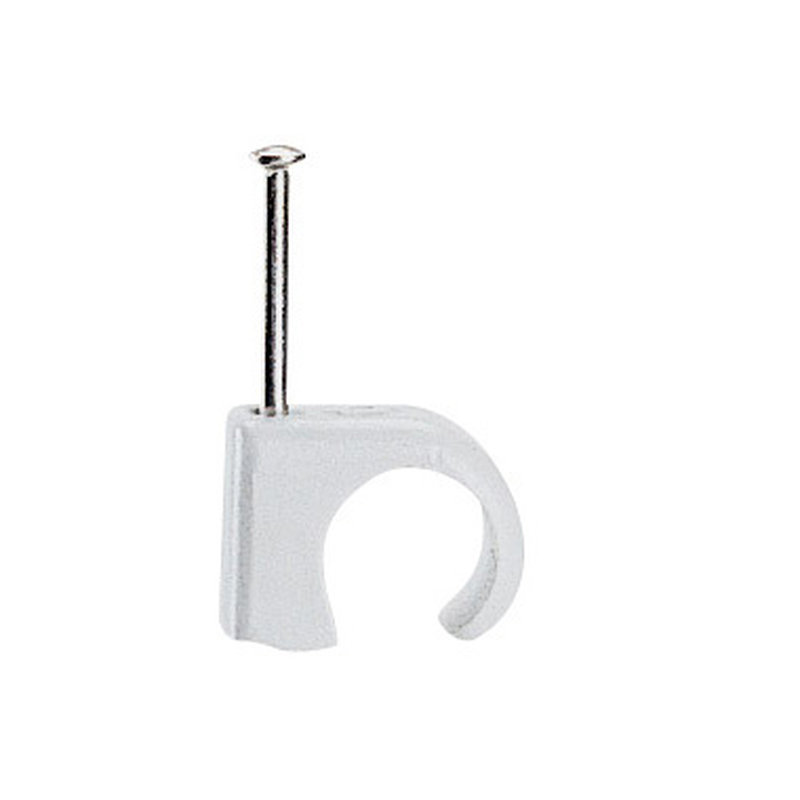 Legrand 098316 - Cavaliers Multifix x 100 - souples - pour câble Ø7mm à Ø10 mm - gris