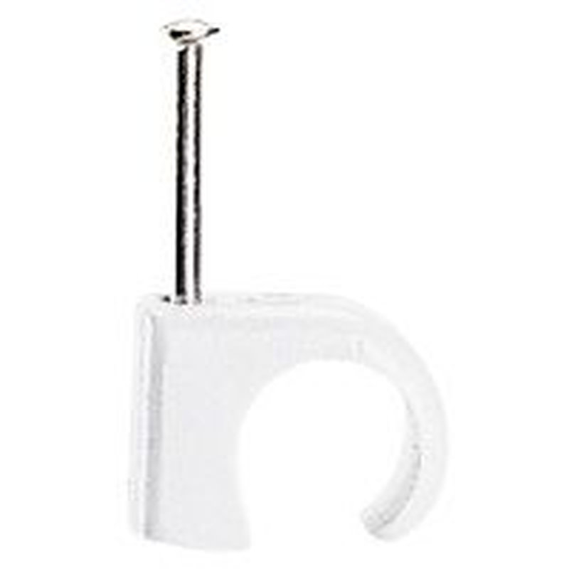 Legrand 098333 - Cavaliers Multifix x 100 - souples - pour câble Ø14mm à Ø20 mm - blanc