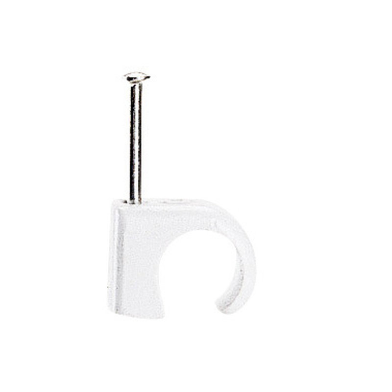 Legrand 098331 - Cavaliers Multifix x 100 - souples - pour câble Ø7mm à Ø10 mm - blanc
