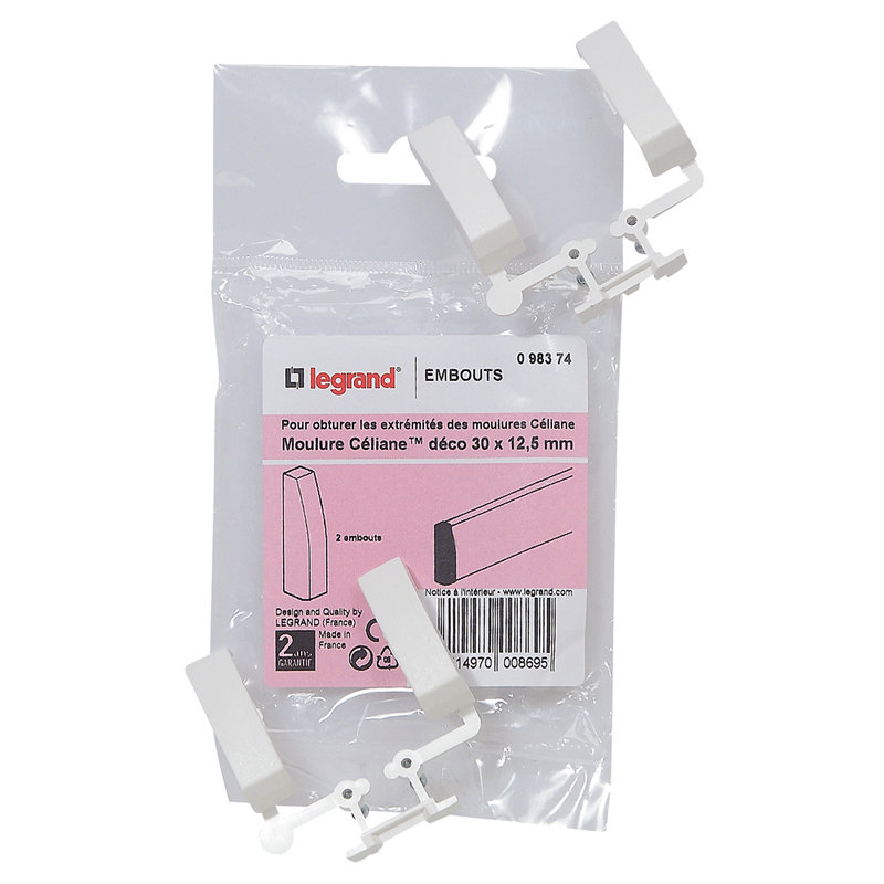 Legrand 098374 - Embout pour moulure Céliane déco 30x12,5mm
