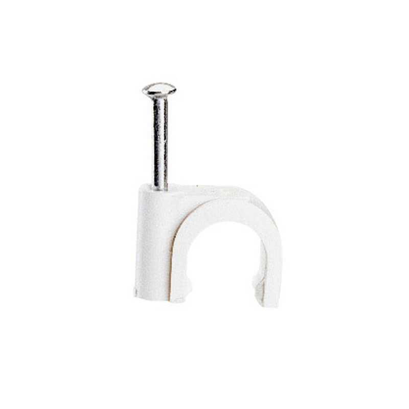 Legrand 098382 - Cavaliers Multifix x 20 - souples - pour câble Ø10mm à Ø14 mm - blanc