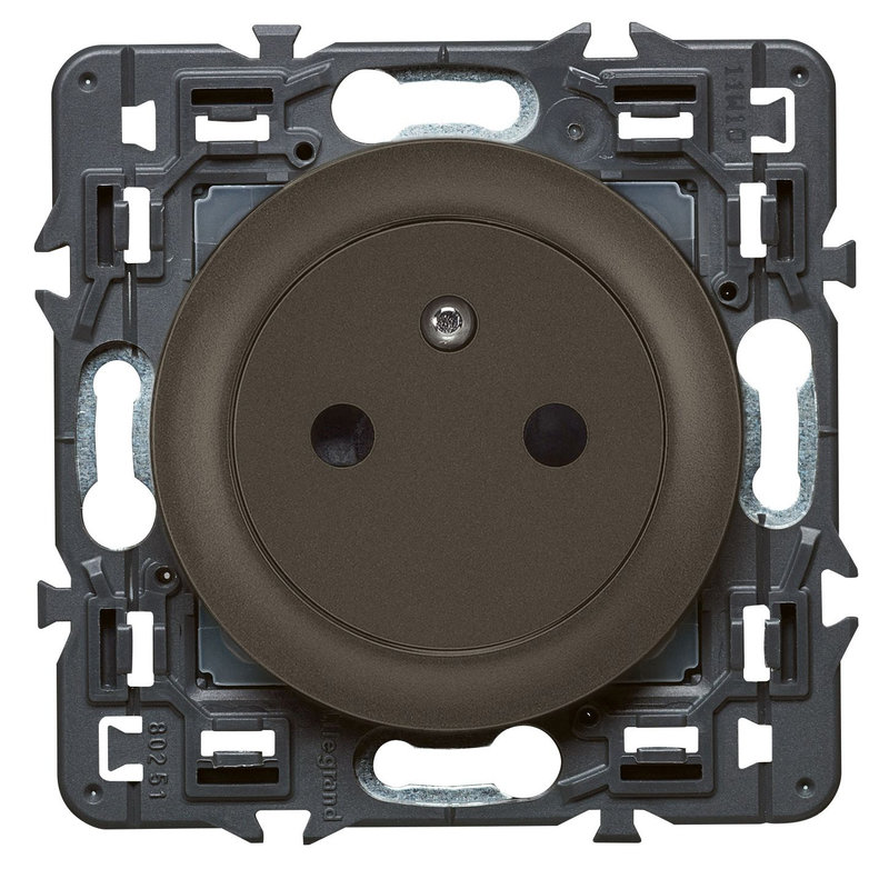 Legrand 099541 - Prise de courant avec terre Céliane Surface - graphite