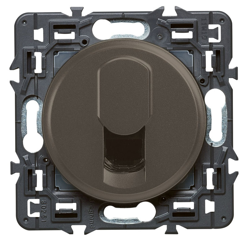 Legrand 099544 - Prise RJ45 multimédia catégorie 6 FTP Céliane - Graphite