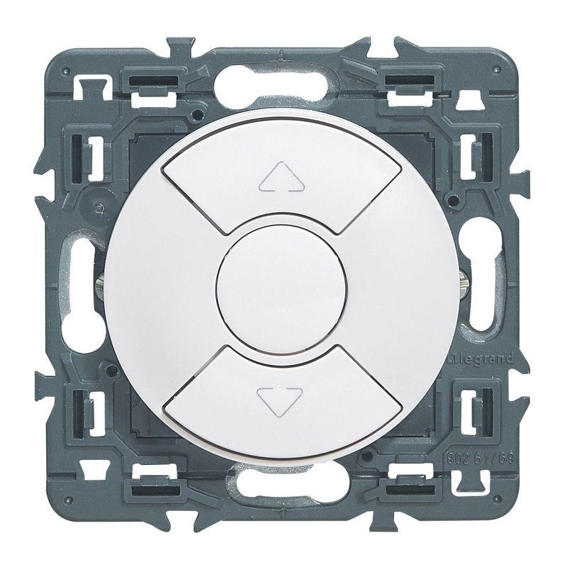 Legrand 099740 - Interrupteur individuel de volets roulants Céliane - blanc avec support