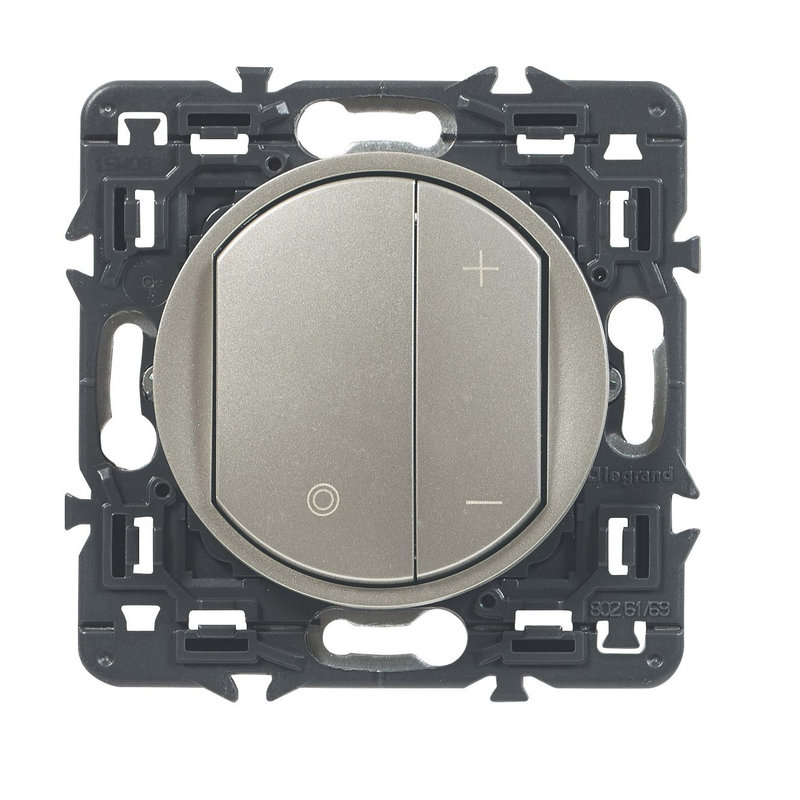 Legrand 099907 - Variateur toutes lampes Céliane - titane avec support