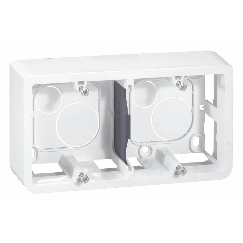 Legrand 090592 - Cadre Mosaic - 4 modules montage horizontal - profondeur 40mm