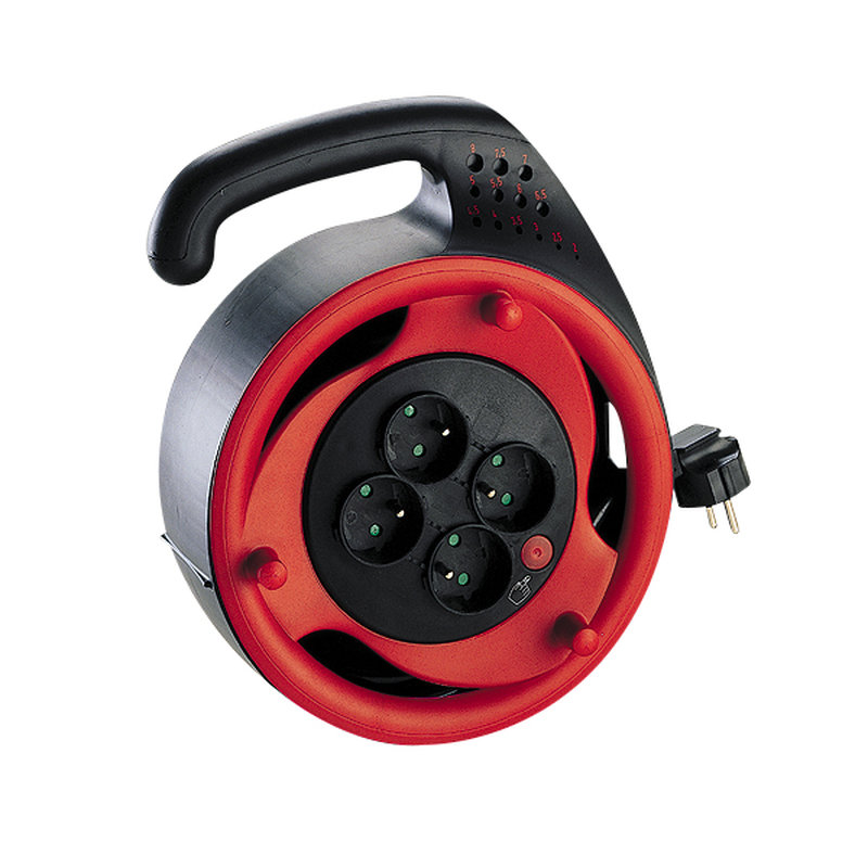 Legrand 090970 - Enrouleur à usage domestique avec 4x2P+T avec éclips de protection longueur 10m
