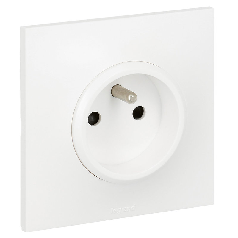 Legrand 091356 - Prise de courant avec terre Neptune - Blanc