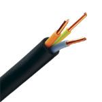 [CAB-1509/2] Câble Électrique U-1000 R2V 3X2.5 mm² Cuivre Rigide Noir - Couronne De 100M