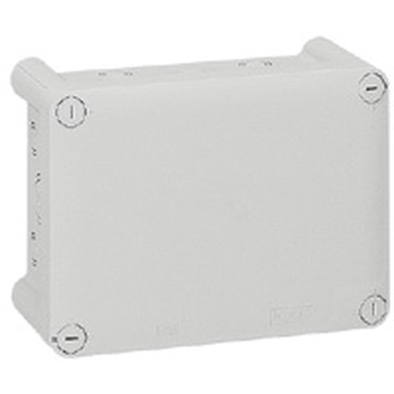 Legrand 092064 - Boîte de dérivation rectangulaire pour presse-étoupe Plexo gris - 220x170x86mm