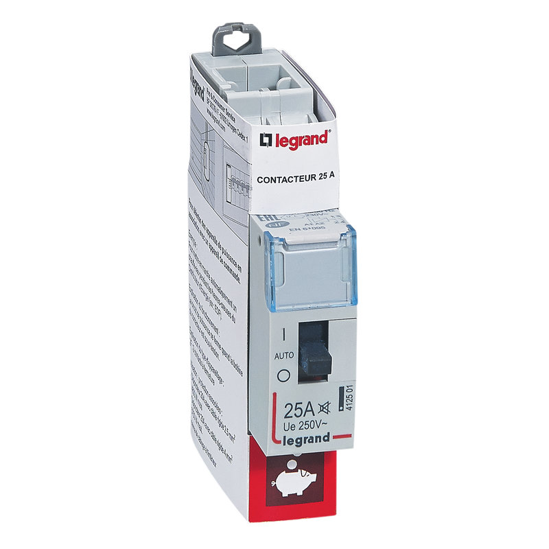 Legrand 092701 - Contacteur CX³ pour tarifs heures creuses - bipolaire 230V~ 25A - 1 module