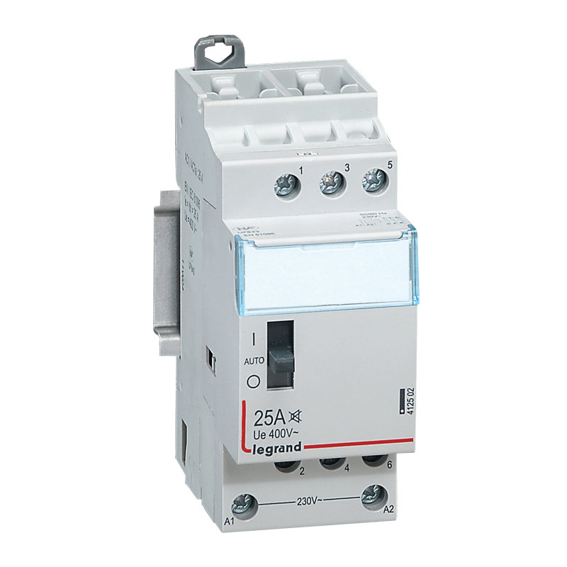 Legrand 092754 - Contacteur CX³ pour tarifs heures creuses tripolaire 400V~ 20A - 2 modules