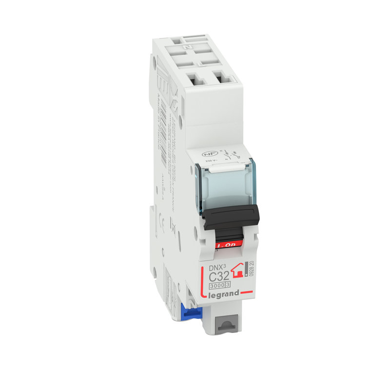 Legrand 092820 - Disjoncteur DNX³ Phase + Neutre 2A - bornes à vis - 1 module