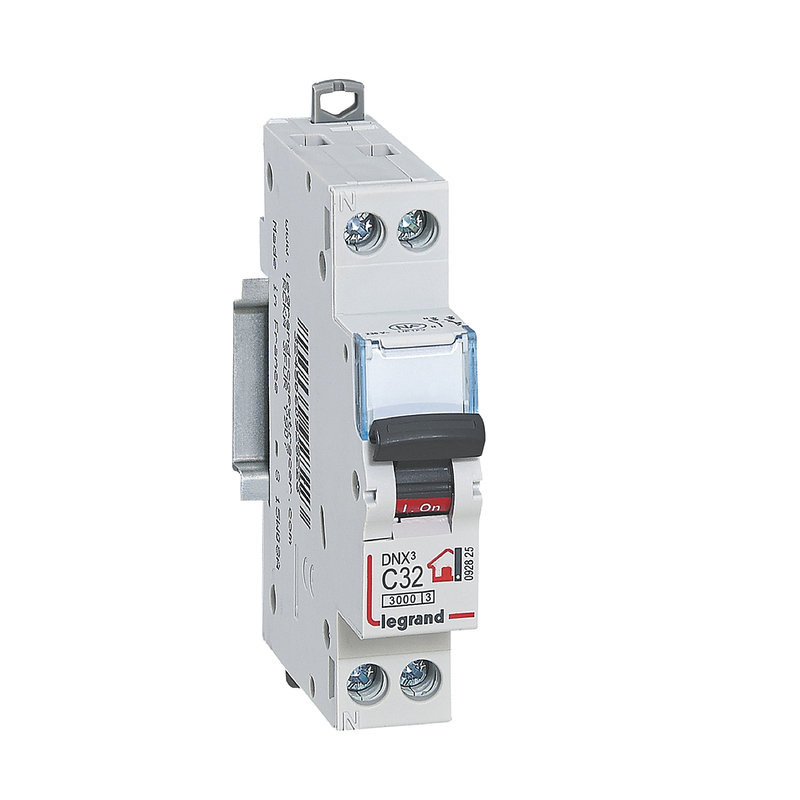 Legrand 092825 - Disjoncteur DNX³ Phase + Neutre 32A - bornes à vis - 1 module
