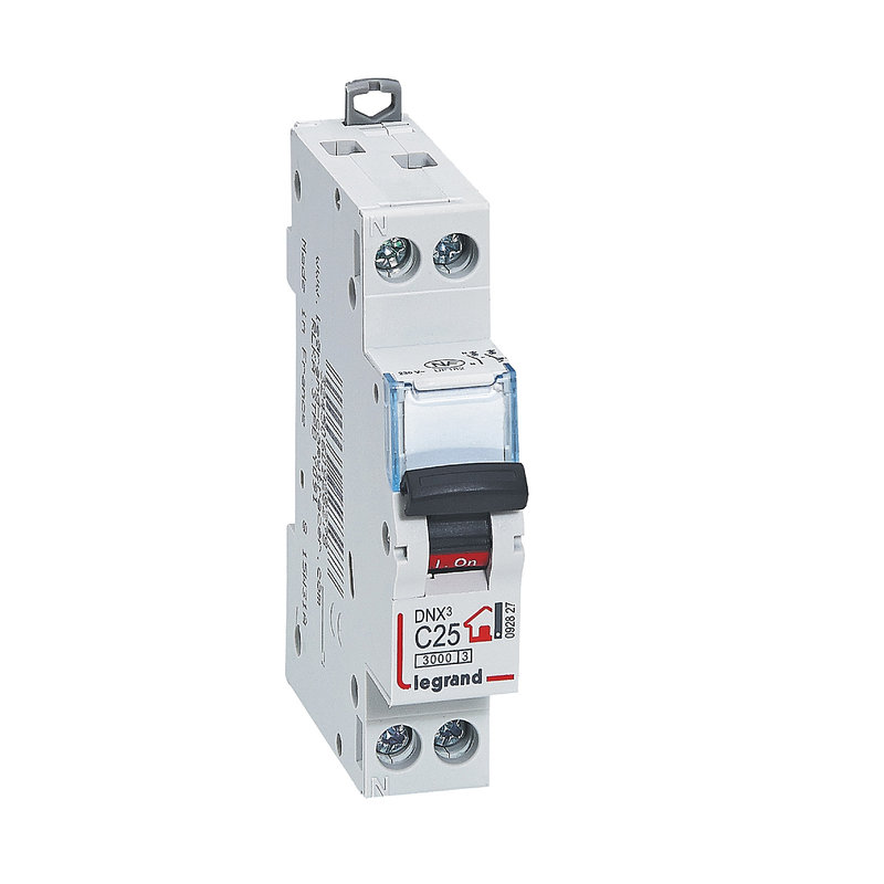 Legrand 092827 - Disjoncteur Phase + Neutre - 25A - bornes à vis - 1 module