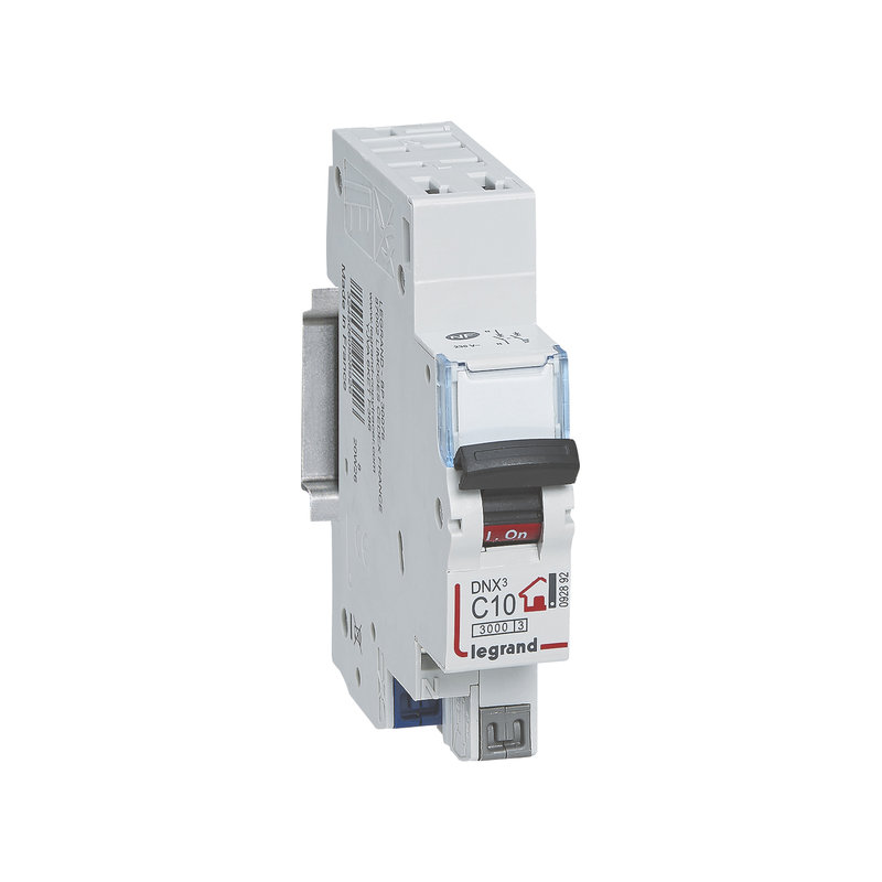Legrand 092892 - Disjoncteur DNX³ Phase + Neutre 10A - bornes automatiques - 1 module