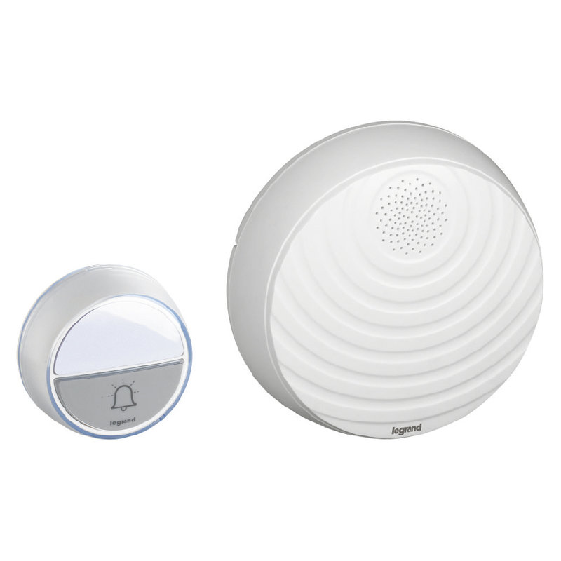 Legrand 094252 - Kit carillon radio sans fil Confort à piles - blanc