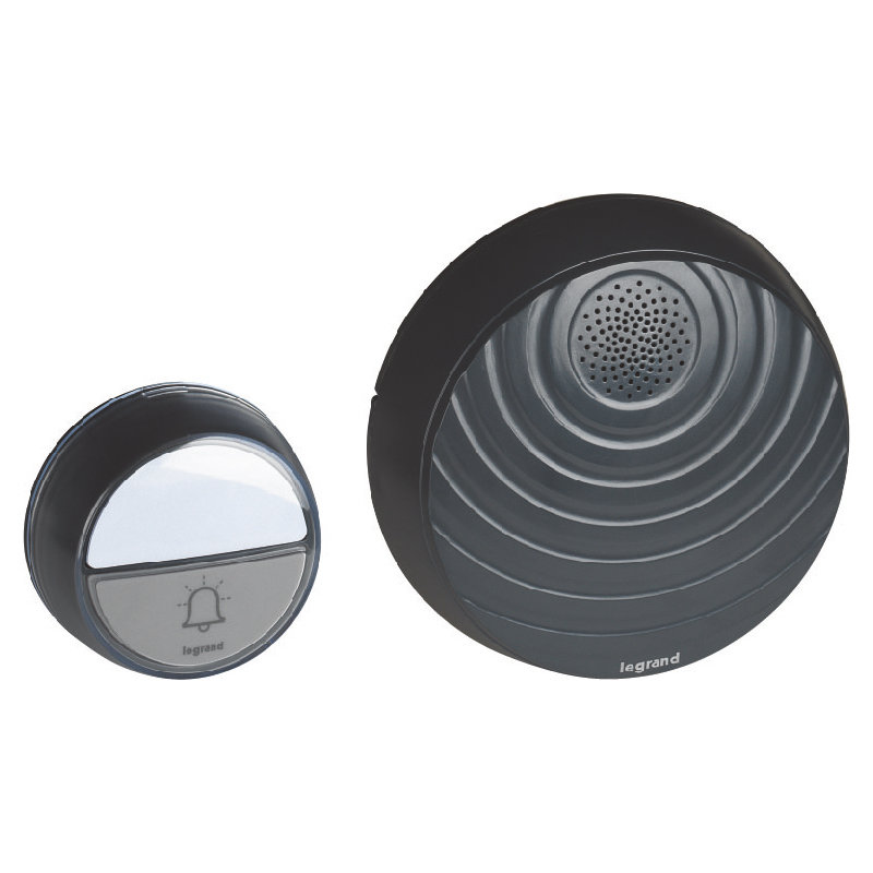 Legrand 094253 - Kit carillon radio sans fil Confort à piles - anthracite