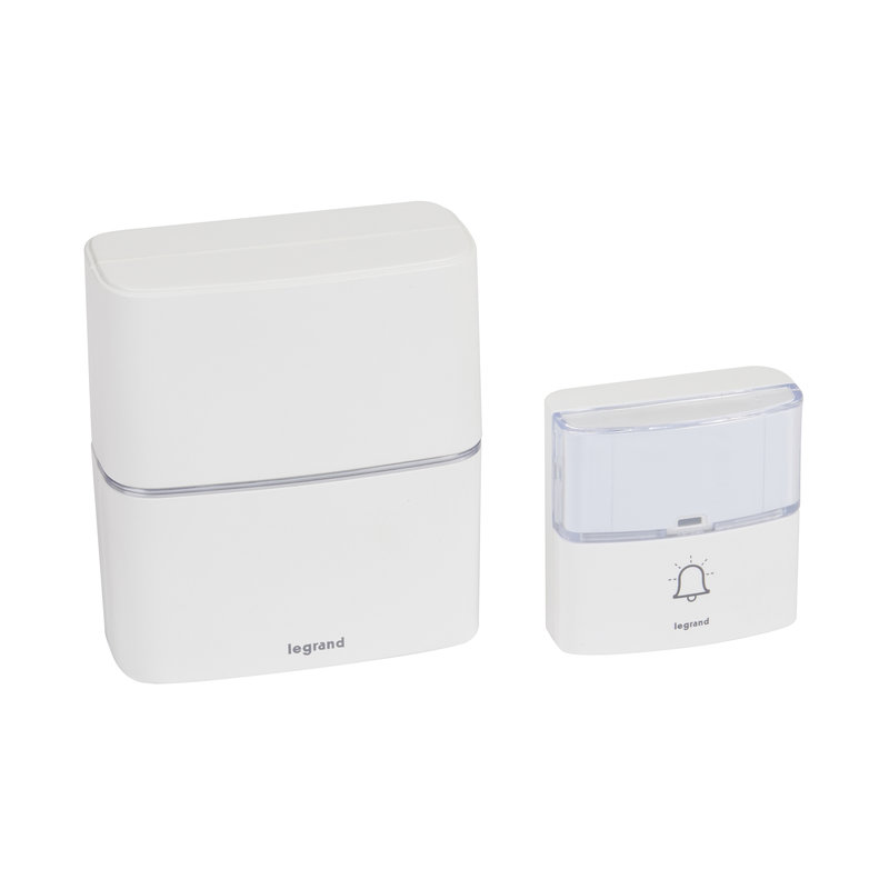 Legrand 094270 - Kit carillon radio sans fil Sérénité simple à piles - blanc