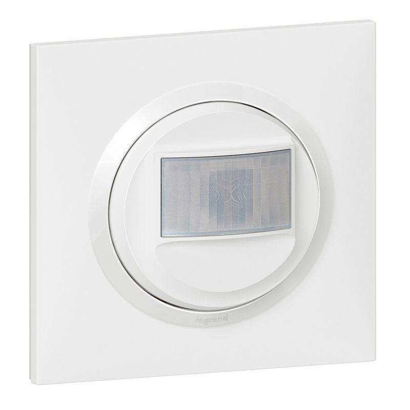 Legrand 095014A - Détecteur mural dooxie sans Neutre 100W LED - complet Blanc