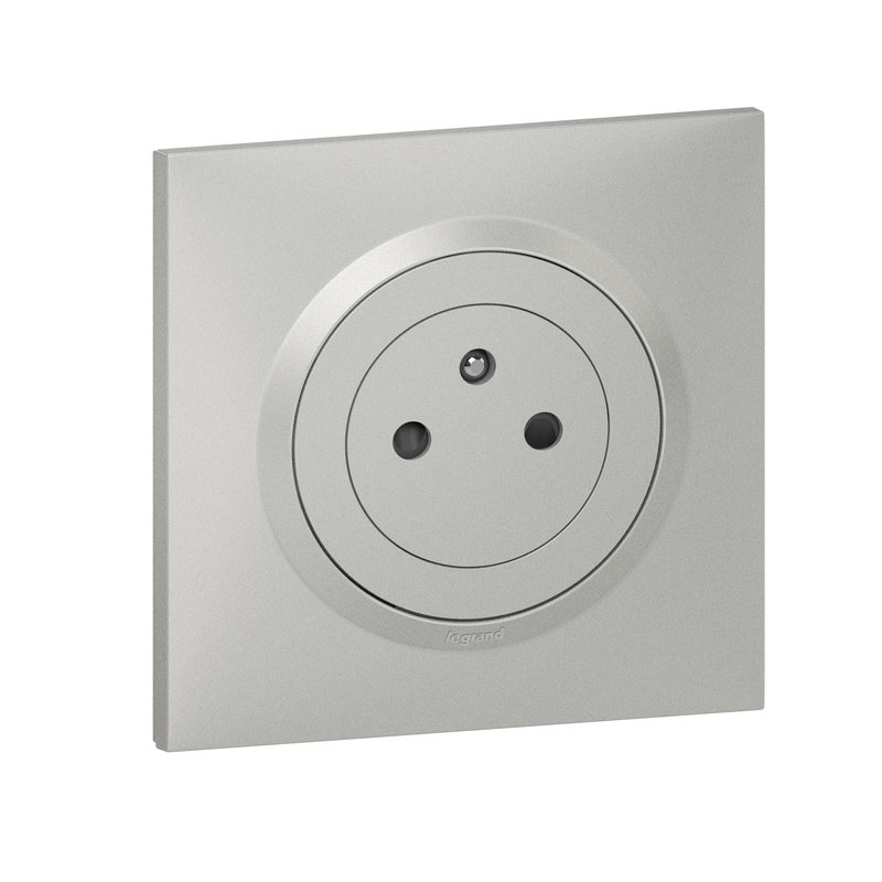 Legrand 095045 - Prise de courant Surface dooxie complet - aluminium