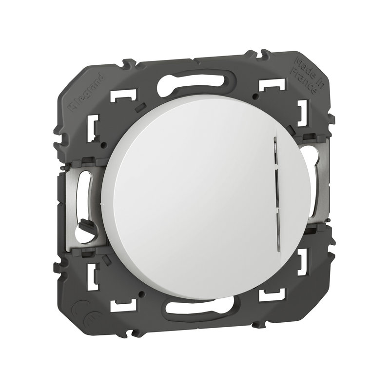 Legrand 095207 - Poussoir simple avec voyant lumineux dooxie 6A 250V~ finition blanc - sachet