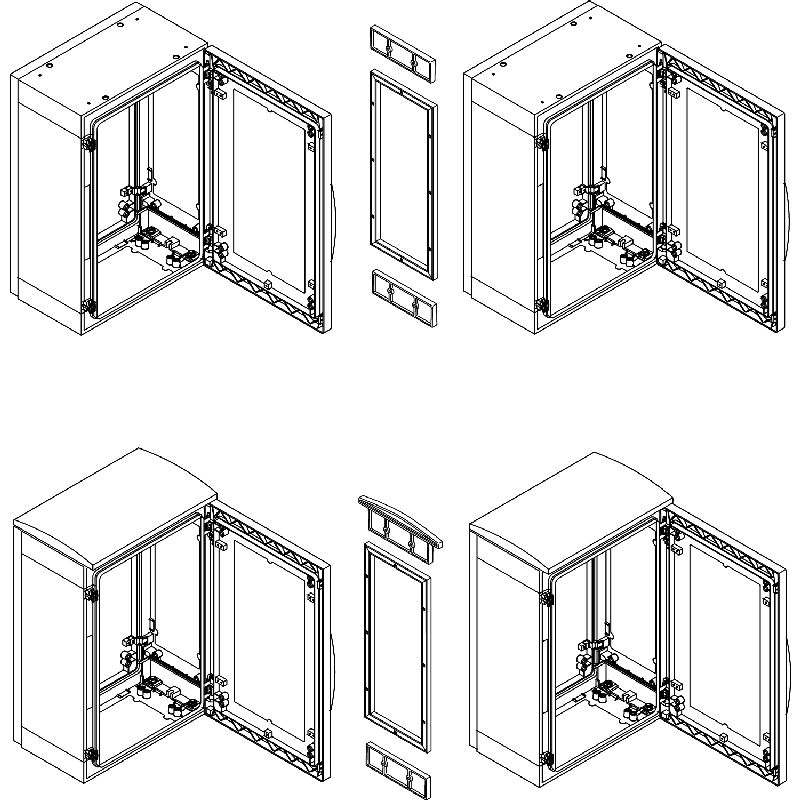 Thalassa PLA - Kit assemblage horizontal IP55 pour NSYMUPLA73G