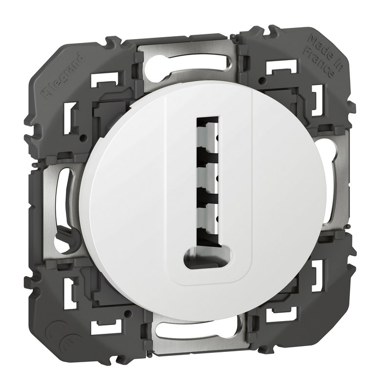 Legrand 095226 - Prise téléphone en T dooxie finition blanc - sachet