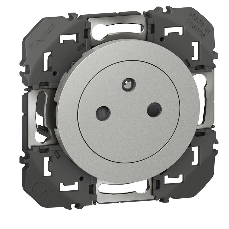 Legrand 095245 - Prise de courant 2P+T Surface dooxie 16A finition alu - sachet