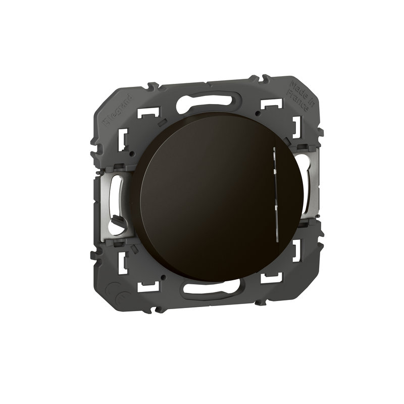 Legrand 095263 - Interrupteur ou va-et-vient avec voyant témoin dooxie 10AX noir - sachet