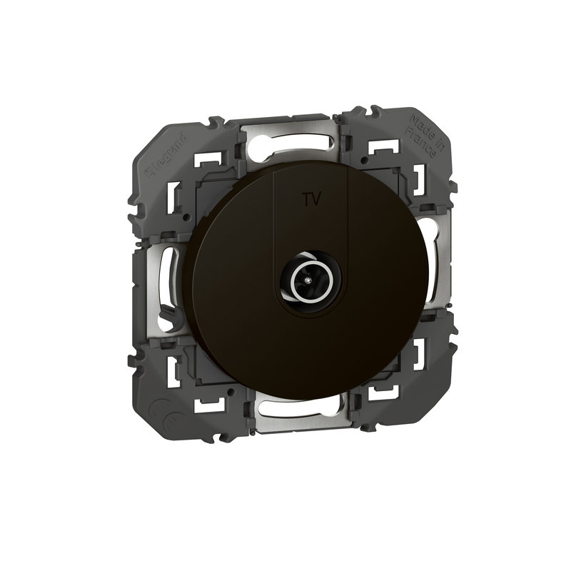 Legrand 600551 - Prise TV simple étoile blindée dooxie - noir