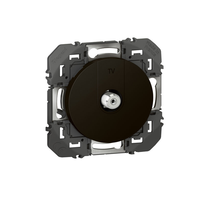 Legrand 600550 - Prise TV typeF à visser dooxie - finition noir