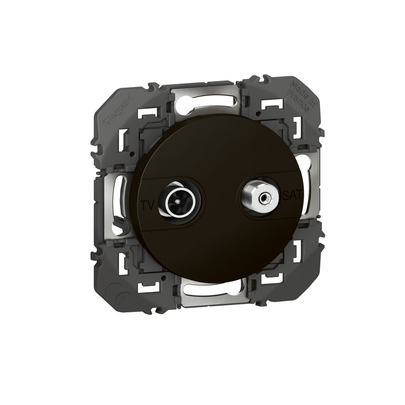 Legrand 095284 - Prise TV-SAT étoile blindée dooxie finition noir