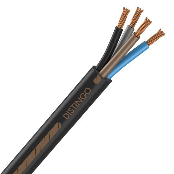 Câble Électrique U-1000 R2V 4X10 mm² Cuivre Rigide Noir - Prix au mètre